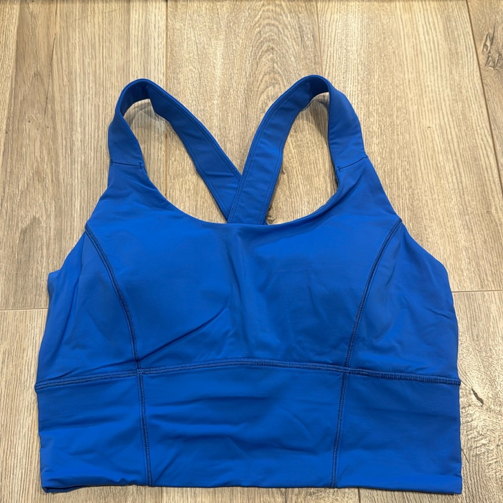 Lululemon blue long line bra